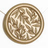 UNIQOOO 3D Leaf Wax Seal Stickers Prosecco Metallic Light Gold 50 Pcs