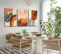 FEOWE 3Pcs Floral Botanical Canvas Wall Art Multicolor 12x16in Set