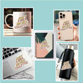 NAAFARI Just One More Chapter Waterproof Vinyl Stickers 3x2.8in 5pcs Multi Color