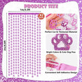 RANERVZ Pink Dog Paw Birthday Decorations Foil Curtain 3.3x6.6ft
