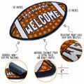 MAINEVENT Fall Football Door Mat 30x17 Inch Outdoor Coir Welcome Rug