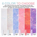 NXJ INFILILA Purple Glitter Poly Nail Gel Builder Glossy Thickening P12 15ML