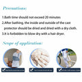 QBYVQQN Kids Cast Cover Waterproof Lower Leg Protector Soft Seal Shower