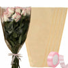 YosiMing Kraft Flower Wrapping Bags 50Pcs 22x14 Inches Brown Floral