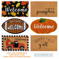 MAINEVENT Fall Football Door Mat 30x17 Inch Outdoor Coir Welcome Rug