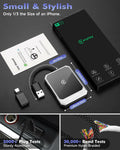 Aurwenk Wireless CarPlay Adapter for iPhone Mini Dongle Silver Plug & Play
