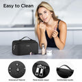 GAGAKU Large Travel Makeup Bag Waterproof Cosmetic Organizer Black