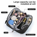 GAGAKU Large Travel Makeup Bag Waterproof Cosmetic Organizer Black