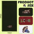 Fanfanwin 3 Pc Cotton Football Hand Towels 14x29 Rust Dark Green White
