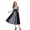 YTWS Renaissance Viking Costume for Women Medieval Outfit Mix Colors L/XL