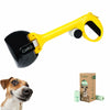 Dog Pooper Scooper Large Yellow/Black with Bag Holder and 5 Bag Rolls