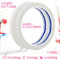 ZOMPAGO Beige Art Tape 0.8in x 164ft Removable Low Tack Masking Tape