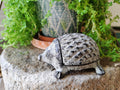 BSTWISH Iron Hedgehog Key Hider Outdoor Garden Decoration Gray