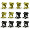 EleOnate Gold Bow Hair Claw Clip Medium Metal Pearls for Women
