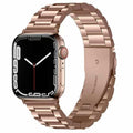 Mugczih Apple Watch Band Stainless Steel Metal Strap Silver Size 42/44/45mm