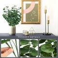 FOREST PRINCE Artificial Eucalyptus Stems 25" Green 2 PCS Silk Decor
