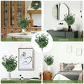 FOREST PRINCE Artificial Eucalyptus Stems 25" Green 2 PCS Silk Decor