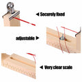 EVKILKJS Wood Bracelet Jig U Shape Clear Scale DIY Maker Rack with 2 Clamps