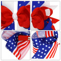 EVKILKJS American Flag Hair Bow Clips for Girls Women 2Pcs 4th of July