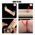 EVKILKJS Wood Bracelet Jig U Shape Clear Scale DIY Maker Rack with 2 Clamps