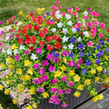 Ivydale Artificial Fall Mums Flowers 12 Bundles UV Resistant Mix Color