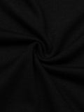 LovelyWholesale Womens Cropped Hoodie Long Sleeve Workout Top Black XL