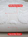 multiwins Christmas Pillow Covers 18x18 Set of 2 Snowman Plush Faux Fur