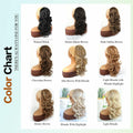 Mayouda 18in Long Curly Wavy Drawstring Ponytail Extension Light Blonde