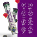 Quench Pre Workout Effervescent Tablets Vegan Keto 60 Count Mixed Berry