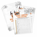 Tuyashua Halloween Baby Shower Word Scramble Game 30 Cards WY06