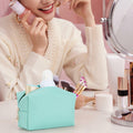 HAOGUAGUA Waterproof Makeup Bag Pouch Purse Organizer Medium Green 1pc