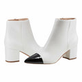 Marc Fisher Women's JELANIE Ankle Boot, Ivory/Black Multi 150, 5.5
