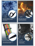 LOMAZH Cable Zip Ties 50pcs 12.2in Black Nylon 250lbs Tensile Strength