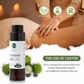 Fuuerds Organic Castor Oil Cold Pressed Unrefined Hair Skin Lashes 8.8oz