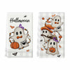 Artoid Mode Halloween Kitchen Towels Set of 2 Pumpkin Ghost Beige 18x26in