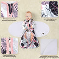 GUNTAIL Baby Sleep Sack Swaddle 3Way Adjustable Rayon Cotton Banana&Flower 6-12M