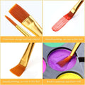 AROIC 10 Pcs Acrylic Paint Brush Set Nylon Hair Watercolor Oil Paint