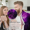 amepay Purple Skull Plush Flannel Throw Blanket 60x50 Inch
