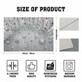 Giwawa Winter Snowflakes Placemats Set of 4 12x18 Silver Red Linen