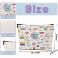 CVYW Christian Makeup Bag Bible Verse Promesas de Dios Para Mi 9.8x7.9x1.8