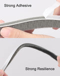 Noabaco 33 Ft Brush Weather Stripping Door Window Seal Strip Grey 11/32x9/16