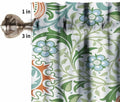 Focusbrite William Morris Floral Insulated Curtain Valance 54x18in 1 Panel