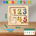 Montessori Magnetic Maze Board Wooden Puzzle Educational Toy Double Maze M