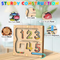 Montessori Magnetic Maze Board Wooden Puzzle Educational Toy Double Maze M