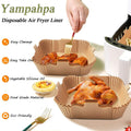 Air Fryer Disposable Paper Liner 8 Inch Non-Stick Oil-Proof 100 PCS White