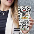 WAZONE Heifer Tumbler Cup Leopard Cow Stainless Steel 20oz Travel Mug