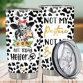 WAZONE Heifer Tumbler Cup Leopard Cow Stainless Steel 20oz Travel Mug
