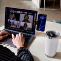 TechLok SideEye Phone Mount Magnetic Holder for Laptop Smartphone Silver