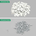 Rxment Govee Mounting Clips for 8-10mm LED Strip Lights White 100 Pack