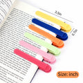 POUWANS Automatic Silicone Bookmarks 6pcs Style-c Book Accessories